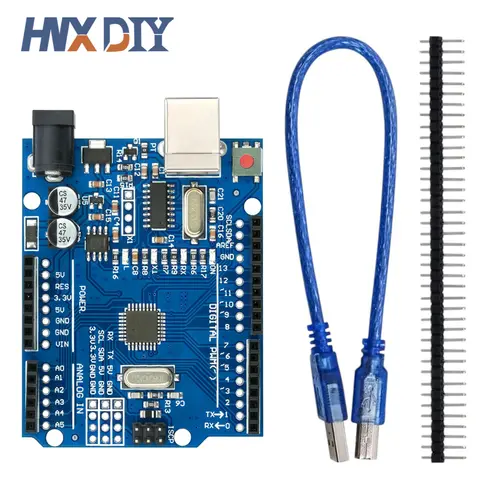 UNO R3 CH340G MEGA328P Chip UNO R3 with USB CABLE ATMEGA328P-AU Development Board 16Mhz for Arduino