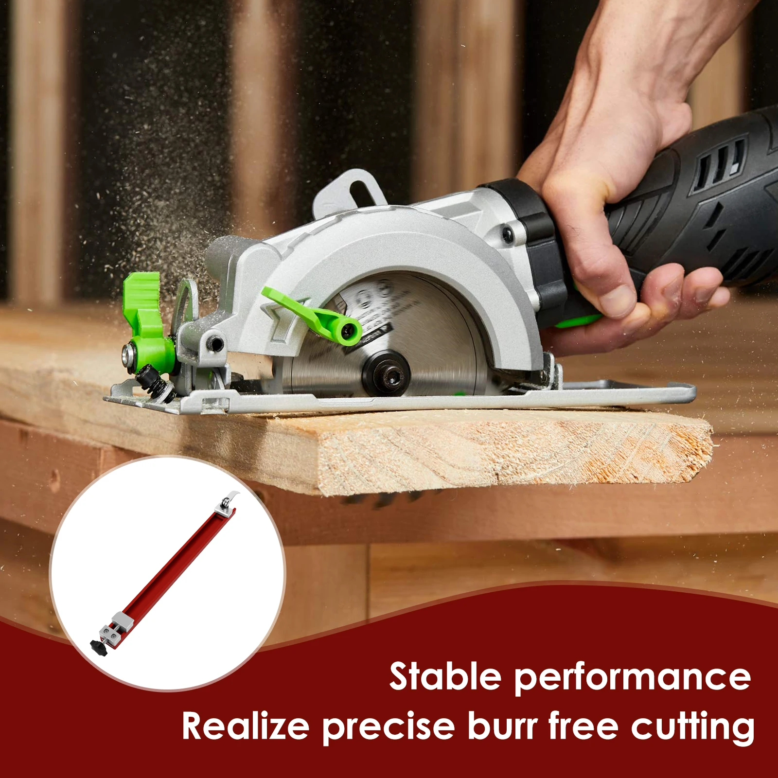 Adjustable Circular Saw Guide Rail Woodworking Cutting Machine Base Guide Aluminum alloy Punch Plate Base For Precision Cutting