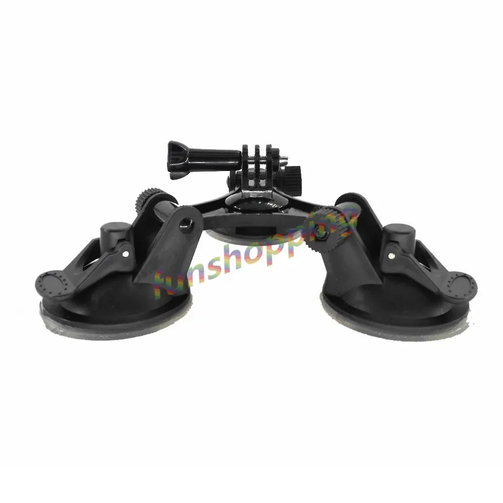 كوب شفط ثلاثي الزجاج الأمامي لـ Xiaomi Yi ، GoPro Hero 6 ، 5 ، 4 ، 3 ، 2 ، SJ4000 ، SJ5000 ، SJ7000 ، ملحقات مثبتة ، دهون ، جديدة