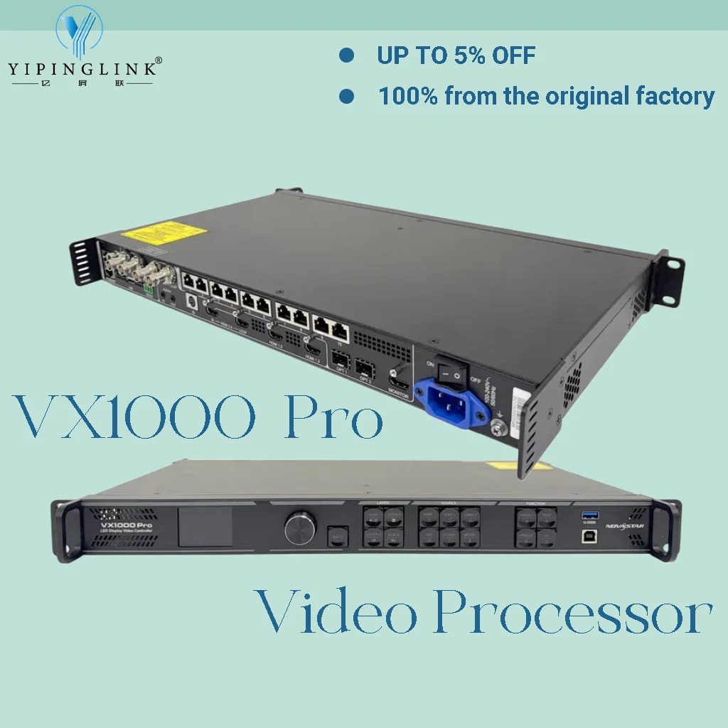 

Novastar 4K Video Processor VX1000 Pro All-in-One Controller Support HDMI DVI SDI Input for Full Color LED Screen