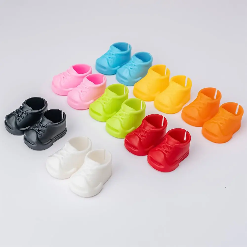 New Hand-made Plastic Shoes For Labubu Accessories Dressing Replacement Doll Shoes DIY Doll Outfit Slippers Doll Toys