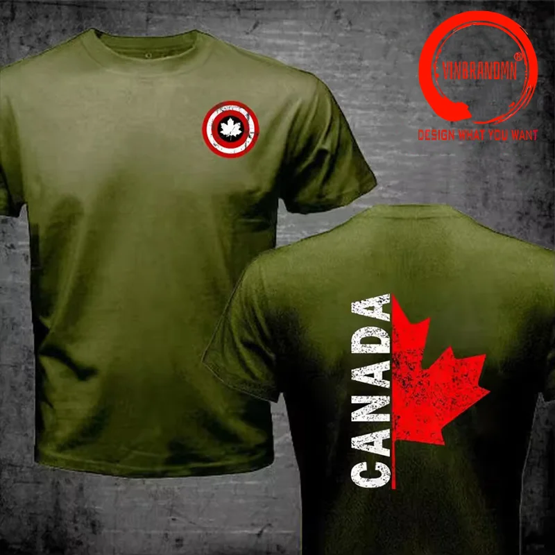 Classic Design I Love Canada Independence Day Canadian Maple Leaf T Shirt Men Fashion Trendy Casual Clothing Stylish Tops Tshirt