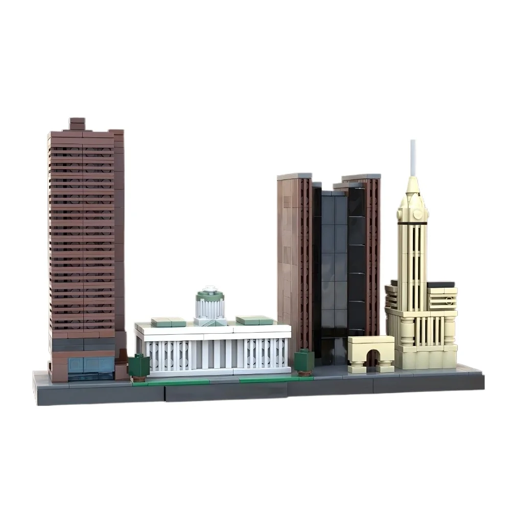 

MOC 773 шт. Columbus Skyline строительные блоки сборка городской горизонт дом уличный пейзаж кирпичи игрушки подарок на праздник