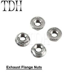 Motorcycle Exhaust Flange Nuts For Harley Big Twin Sportster Softail Dyna FXD FXDWG FXDC FXDB Touring Exhaust Muffler Nut Screw