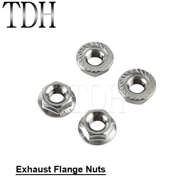 Motorcycle Exhaust Flange Nuts For Harley Big Twin Sportster Softail Dyna FXD FXDWG FXDC FXDB Touring Exhaust Muffler Nut Screw