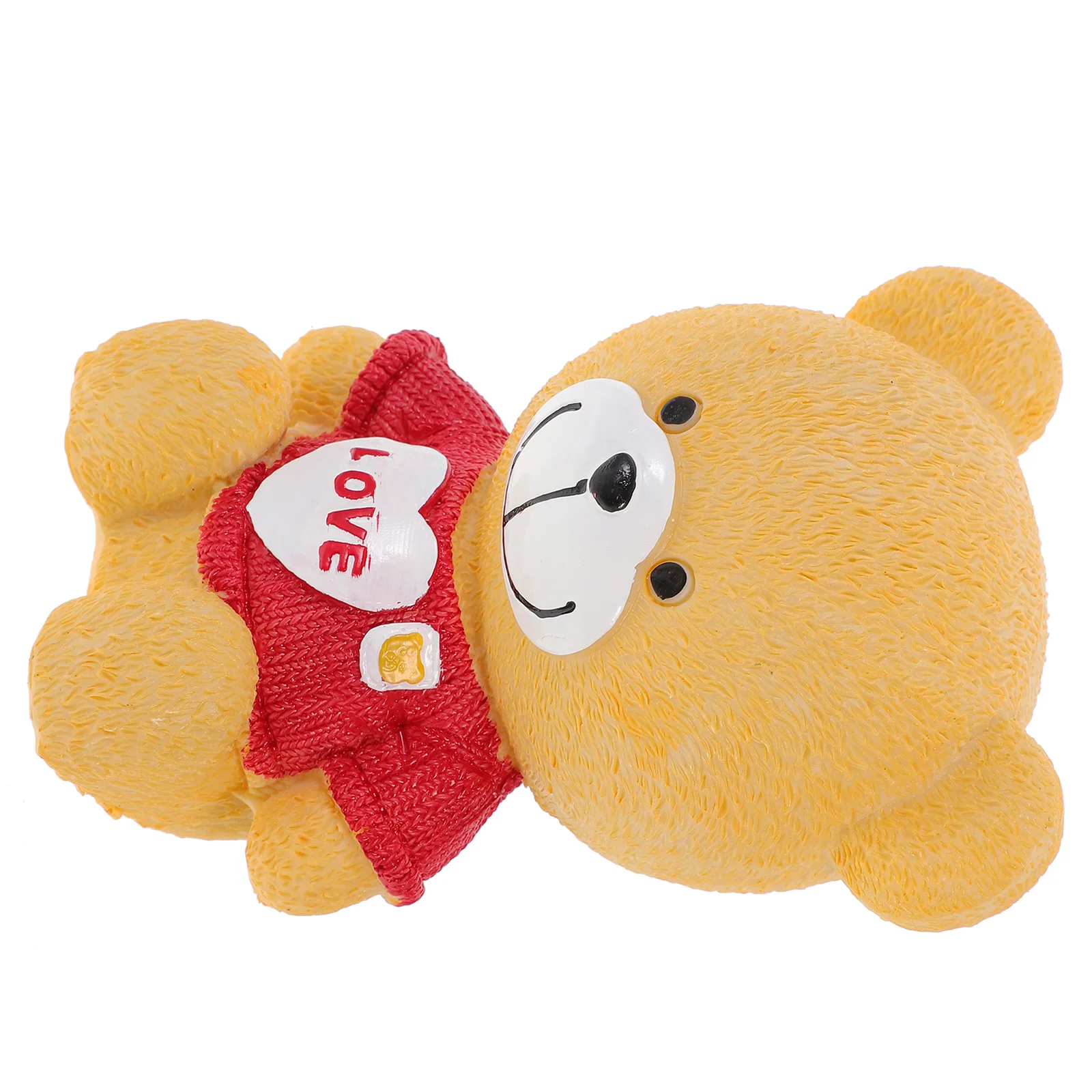 

Resin Piggy Bank Bear-Shaped Lovely Money Box for Decor Stable Coin Holder Adornment Creative Saving Pot for Kids