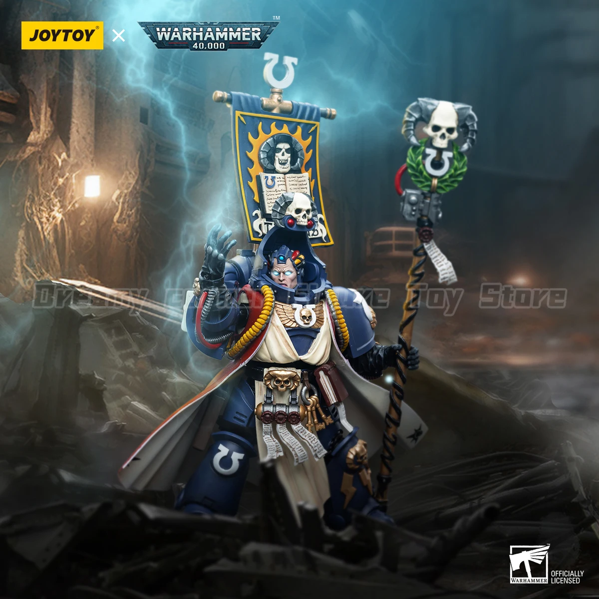 【متوفر】JOYTOY Warhammer 40K Ultramarines رئيس مكتبة Tigurius 1/18 لعبة شخصيات الحركة نموذج مجموعة حلية