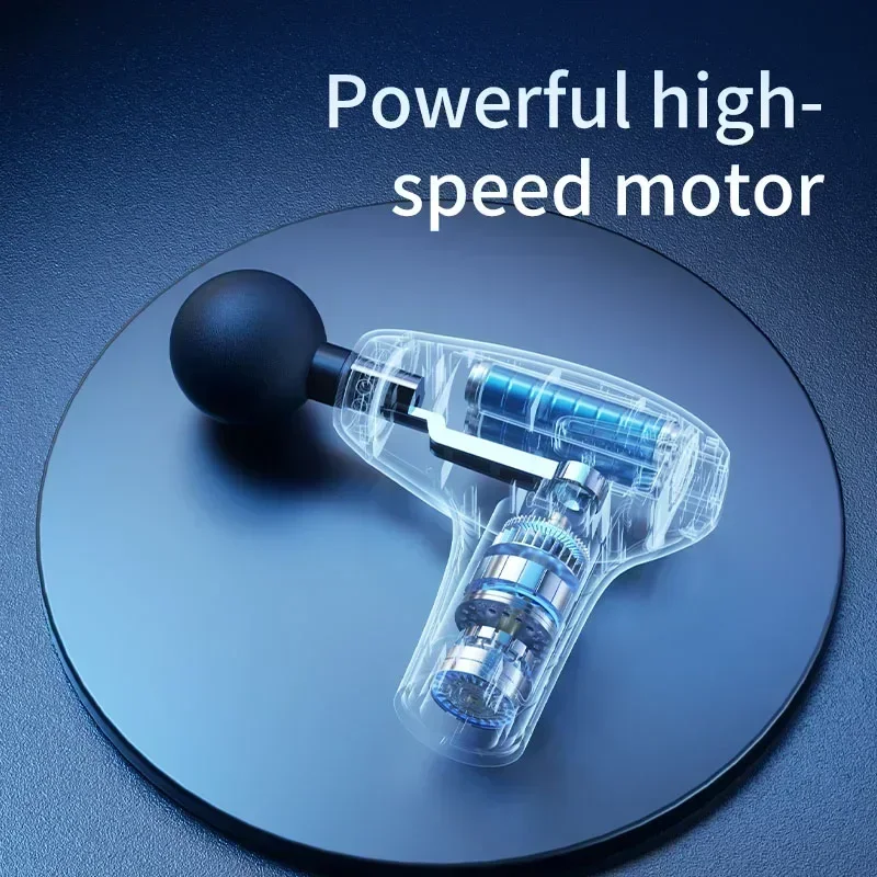 Multifunktionale Faszienpistole mit verlängertem Griff, Percussion-Rückenmassagegerät zur Muskelentspannung, Rücken- und Taillen-Körpermassage