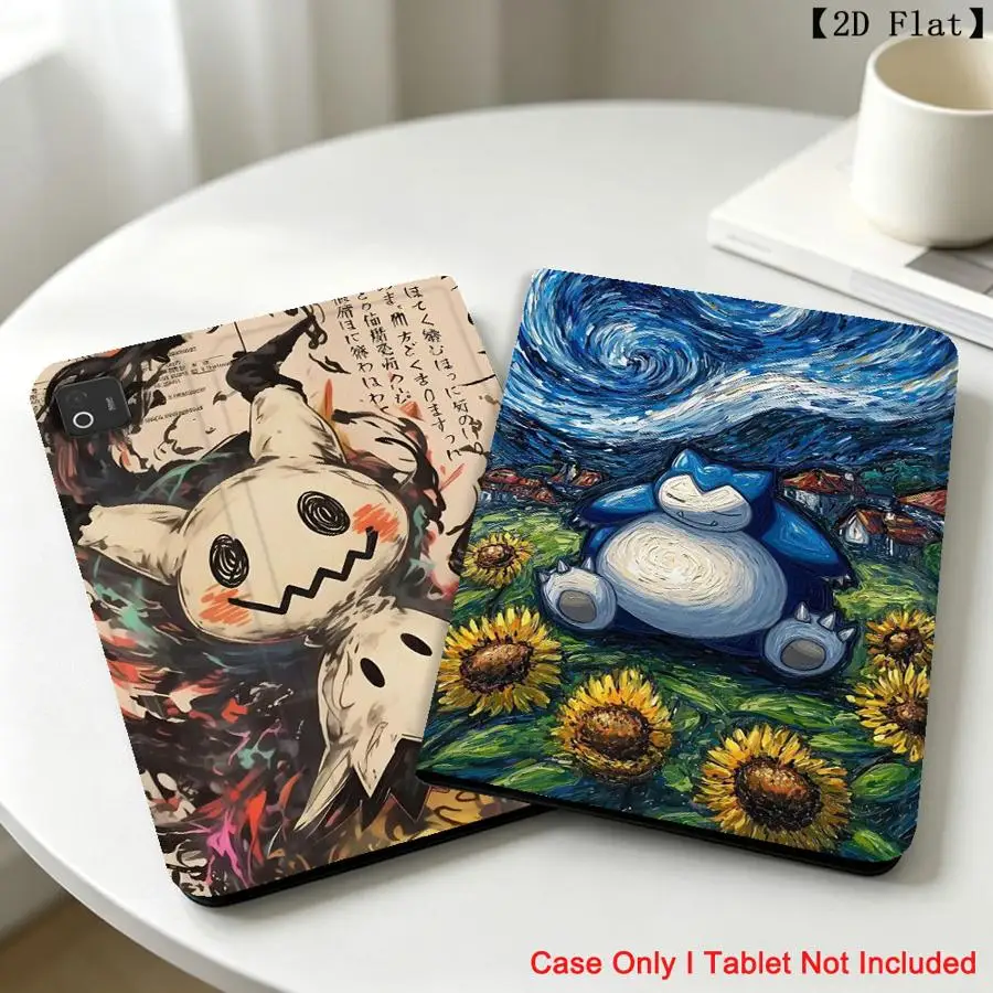 Mimikyu Cool Pokemons With Pencil Holder Case for Xiaomi Redmi Pad SE K Pad 8.8 9.7 12.4 Inch Pad 6s Pro 7 Ultra Pad 5 6 7 8 Pro