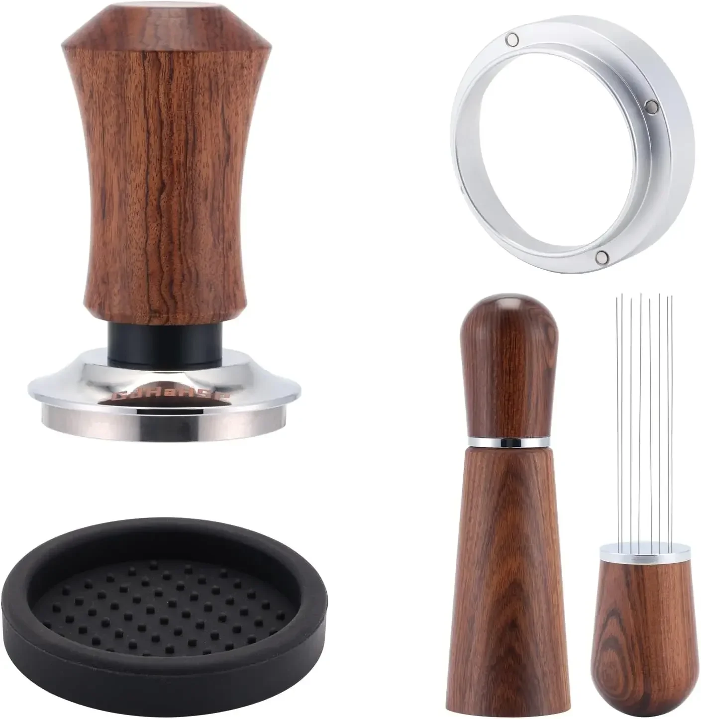 

58mm Espresso Accessories Kit,Spring Loaded Calibrated Espresso Tamper,Wdt Tool Espresso and Dosing Funnel Set