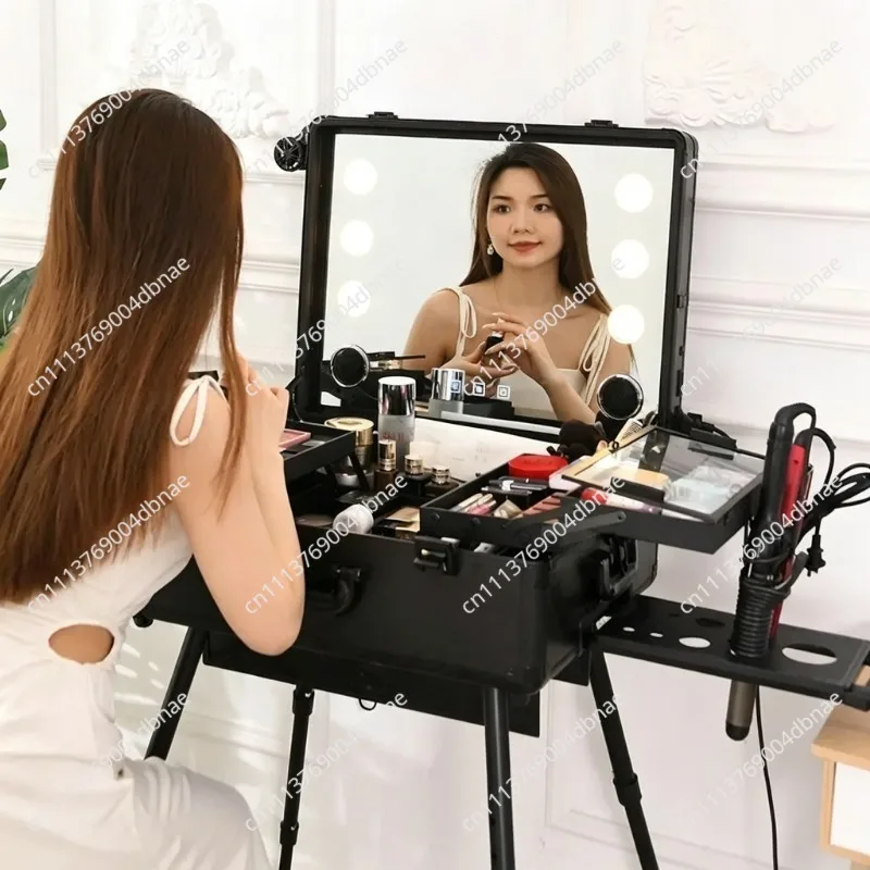 Suitable for Cosmetic Cases, Special for Makeup Artists, Light Aluminum-magnesium Alloy with Lights and Brackets,