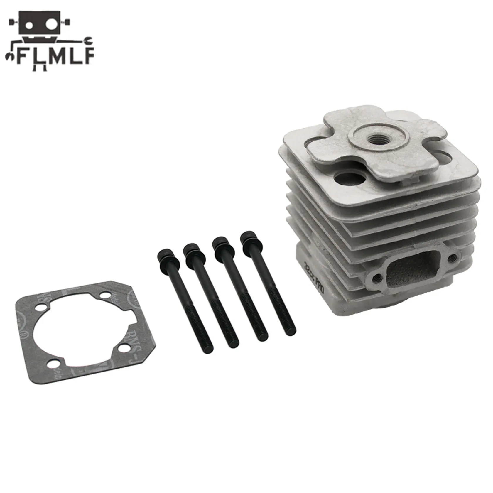 FLMLF 4 Bolt 29CC or 32CC Cylinder Kit of Reed Case Engine for 1/5 Hpi Rofun Km Rovan Baja LT MCD DBXL FG GoPed Redcat Rc Parts