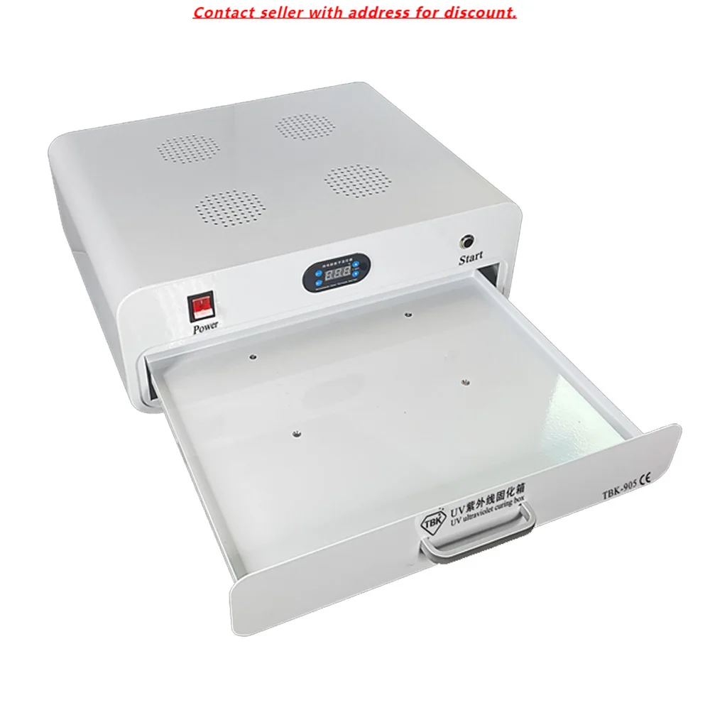 

TBK 905 Ultraviolet Curing UV Lamp Box 80pcs LED Light For Curved Screen Glass OCA Curing 110V 220V Mobile Phone Repair Machine