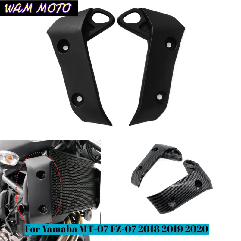Motorcycle Left and Right Front Radiator Cover Guard Fairing For Yamaha MT-07 FZ-07 2018-2020