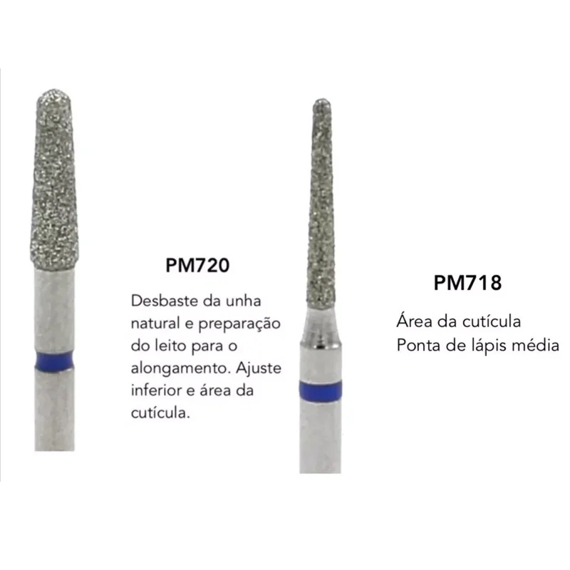 718 720 brocas de diamante para unhas, kit de broca para motor de unhas para cutícula
