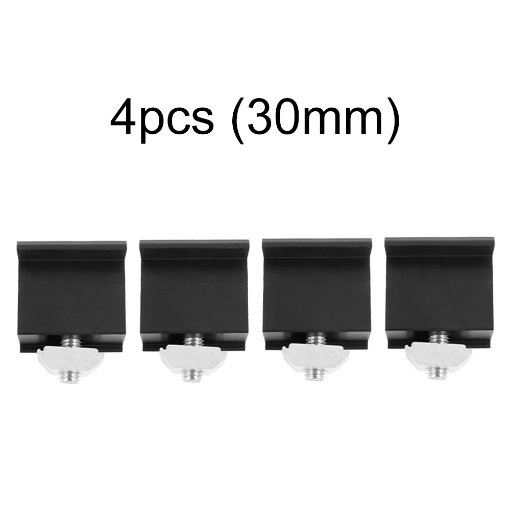 

Clamp Solar Panel Support Accessories Aluminum Alloy Black Bracket Mounting Rack Supplies 30/35mm Photovoltaic