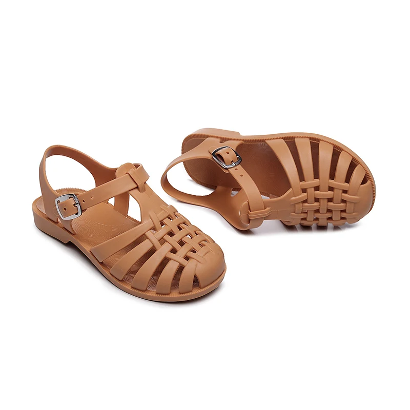 2 to 5 Years Roman Sandals for Girls Casual Kids Toddler Girl Quick-drying Soft-soled Baby Protect Breathable Flat Jelly Shoes