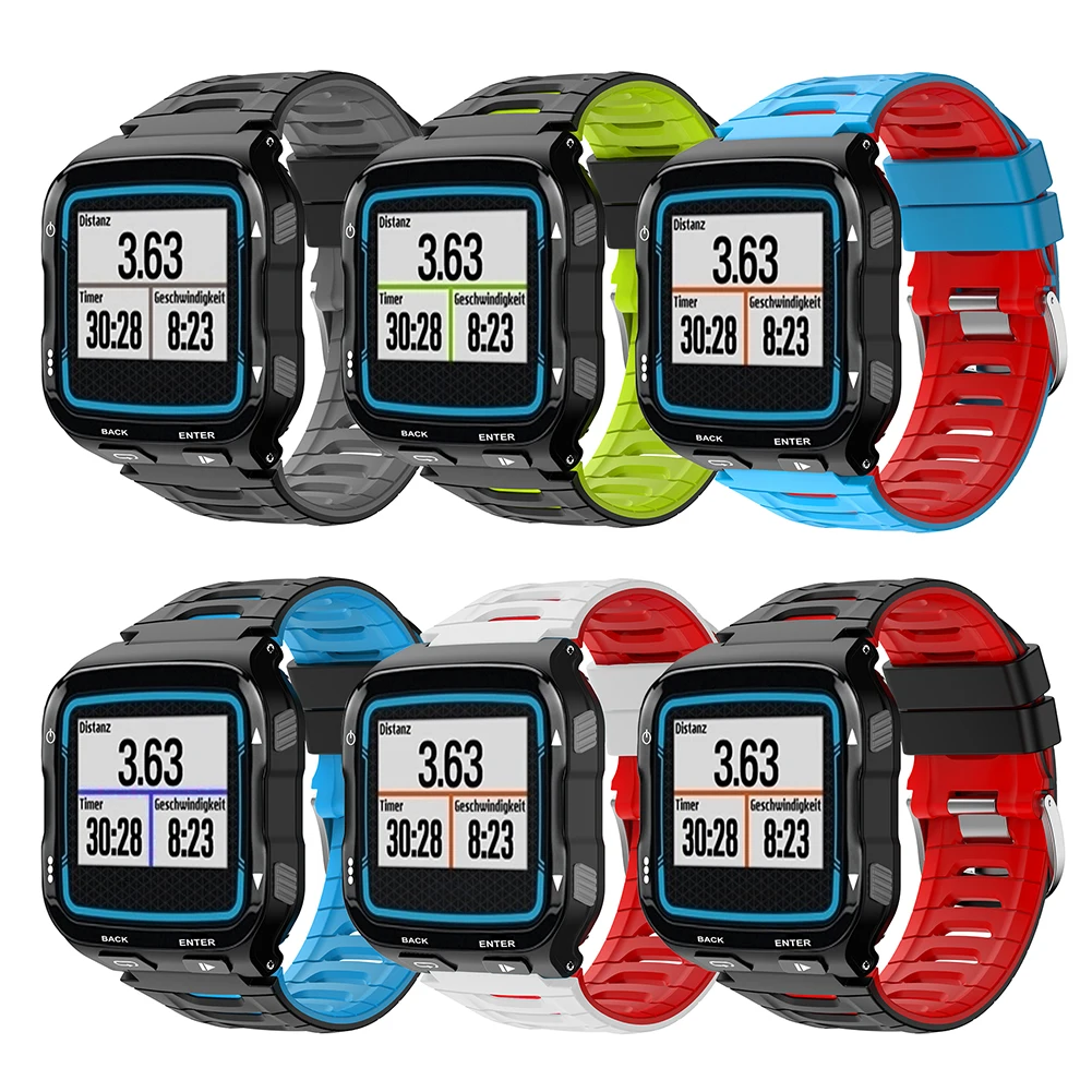 Cinturino per orologio sportivo regolabile con cinturino in silicone per Garmin Forerunner 920XT