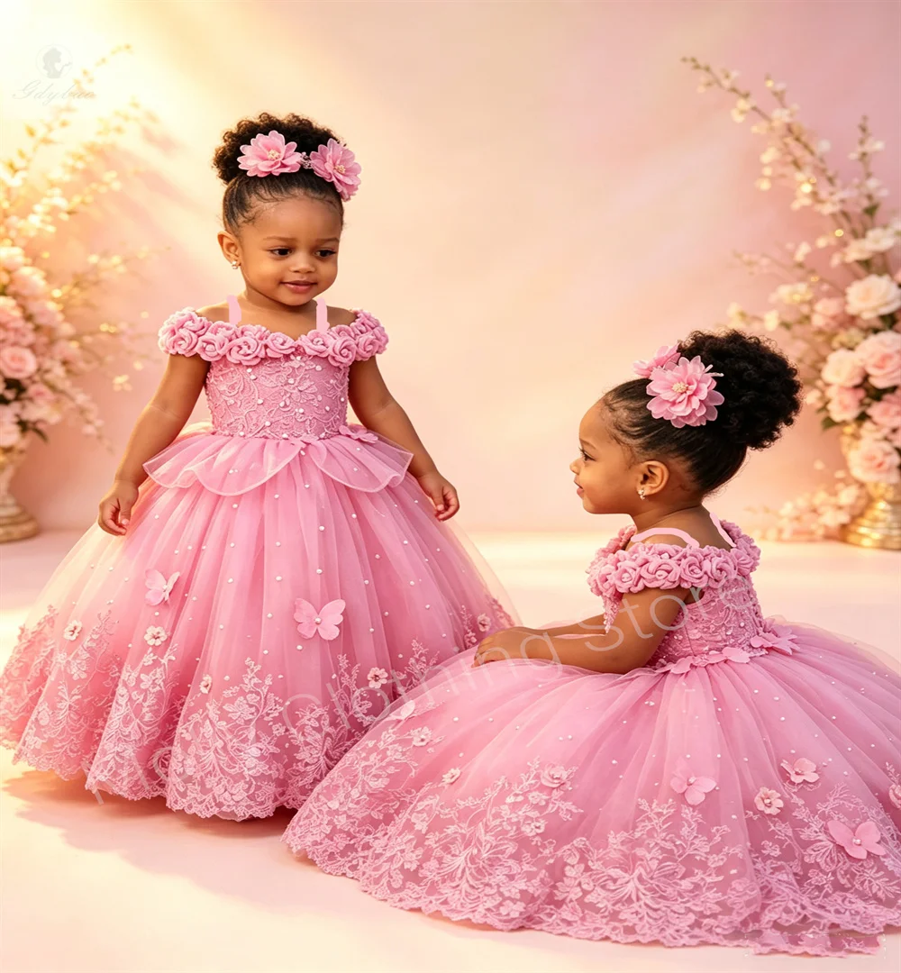 robe-de-demoiselle-d'honneur-rose-pour-filles-avec-bretelles-fines-et-decorations-de-perles-ideale-pour-les-baptemes-et-anniversaires-des-enfants