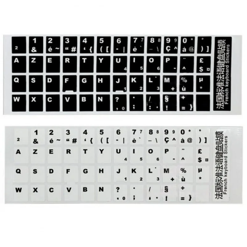 

1pc French Keyboard Stickers ，DIY Computer Notebook Keyboard Protective Film，Anti-Wear Button Adhesive Sticker Film