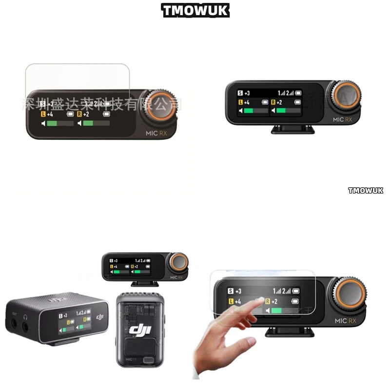 

For DJI Mic Mic 2, Easy Install Full Coverage Tempered Glass Protection