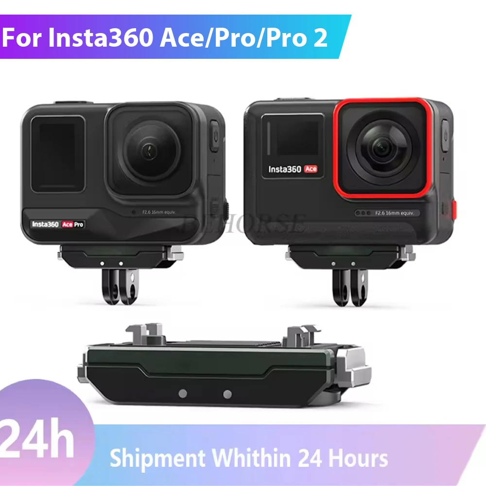 

Metal Magnetic Quick Release Base For Insta360 X5/Ace/Ace Pro/Ace Pro 2 Adapter Mount Sports Camera Holder Bracket Accessories