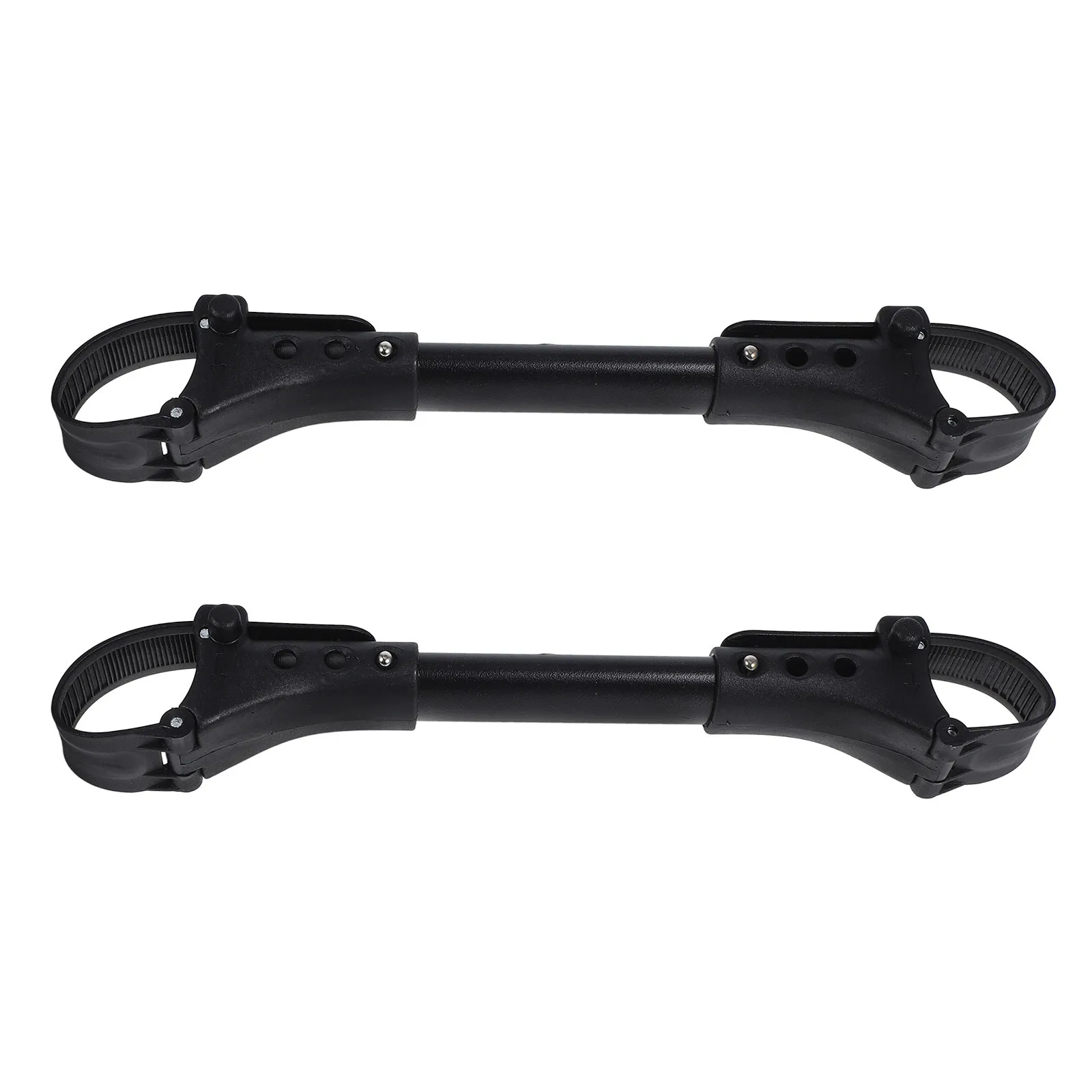 Conector para gemelos, carrito de bebé doble negro, conectores para cochecito al aire libre, ligero y duradero, 2 uds.