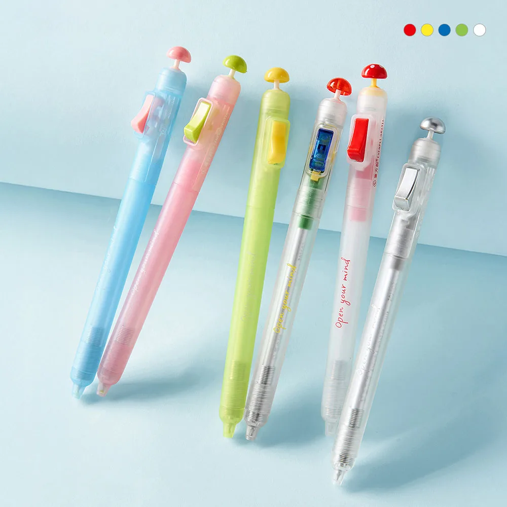 Open the idea and release the gel pen, switch on and off the pen, and press the student specific question brush pen