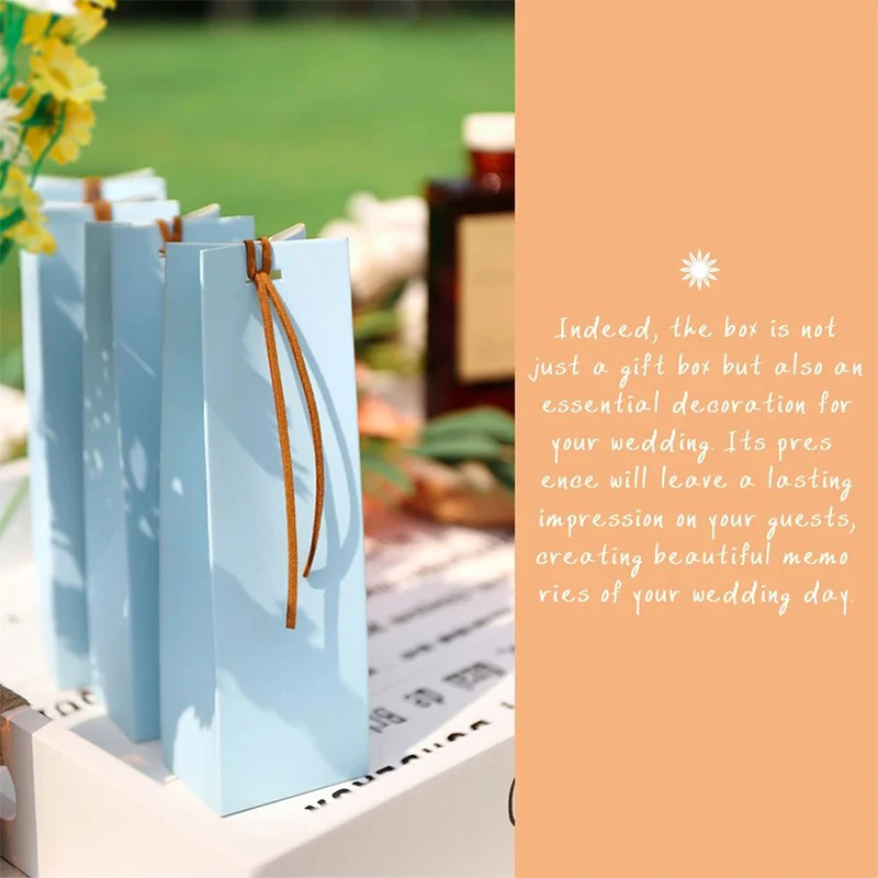 30pcs High-end Favor Bag Kraft Paper Gift Bag Wedding Cookie Candy Box Birthday Party Decor Xmas Festival Mini Gifts Box 16.5cm