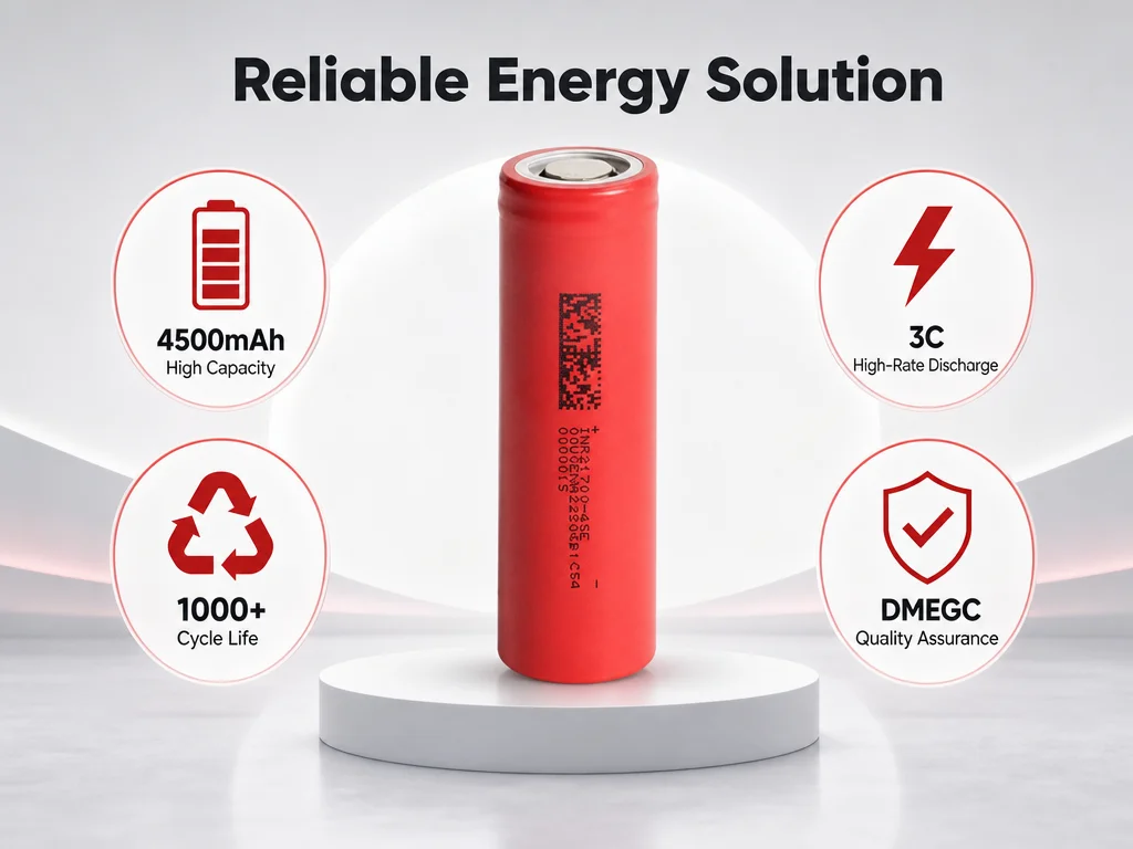 E-power INR21700 4500mAh High Capacity 3.6V 3C Lithium Battery Reusable Certified Compact Size for Versatile Applications