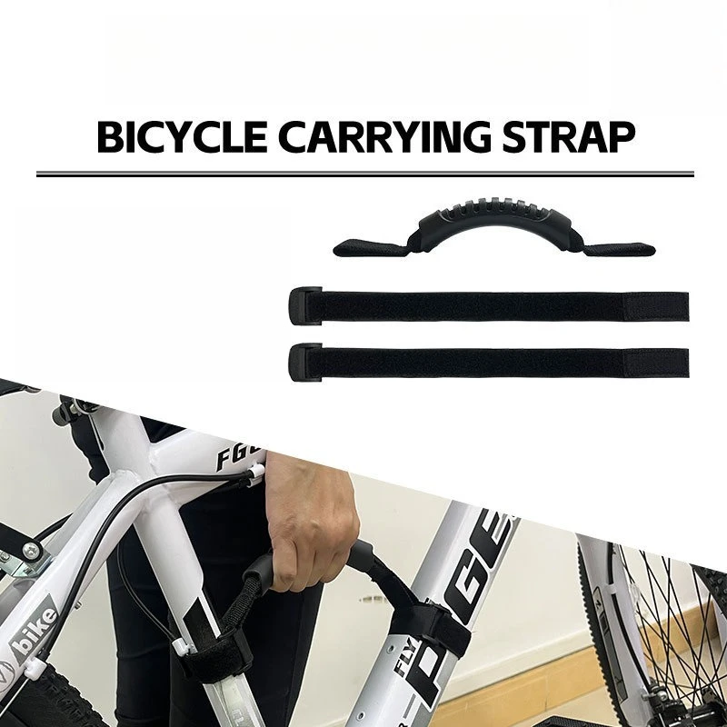 Bicycle Accessories, Assistive Belt, Portable Walking Mountain Road Folding Bicycle, Handlebar with Lightweight Carrying Strap