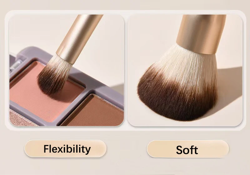 Set di pennelli per trucco premium da 12 pezzi per ombretto fondotinta fard in polvere sciolta - Manico durevole e qualità con setole