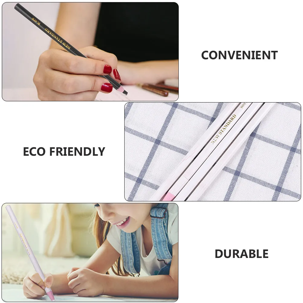 

24Pcs Bamboo-Plastic Drawstring Crayons No-Cut Fabric Marking Pens for Dressmakers Sewing Glass Ceramics