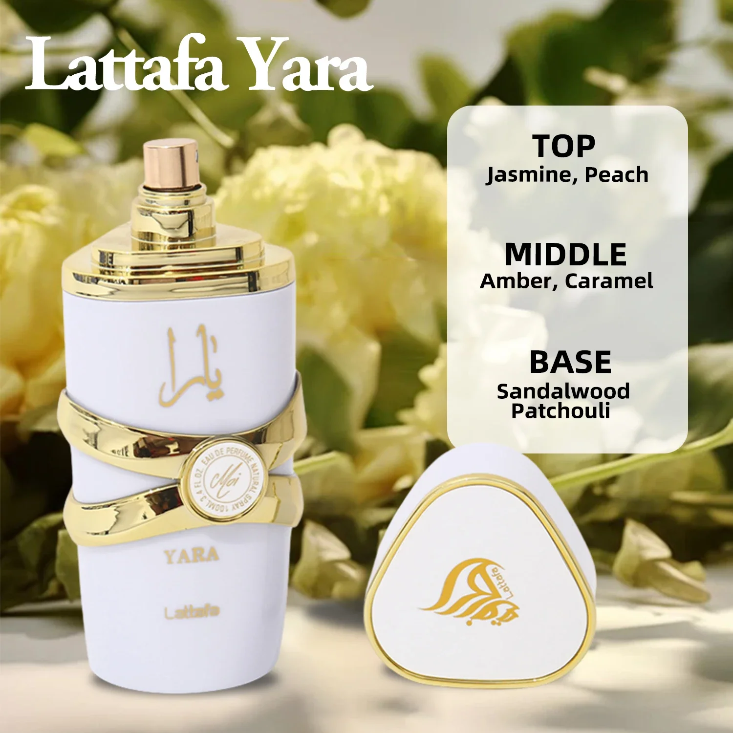 Original árabe lattafa yara perfume de longa duração feminino eau de parfum feromônios fragrância spray original de alta qualidade