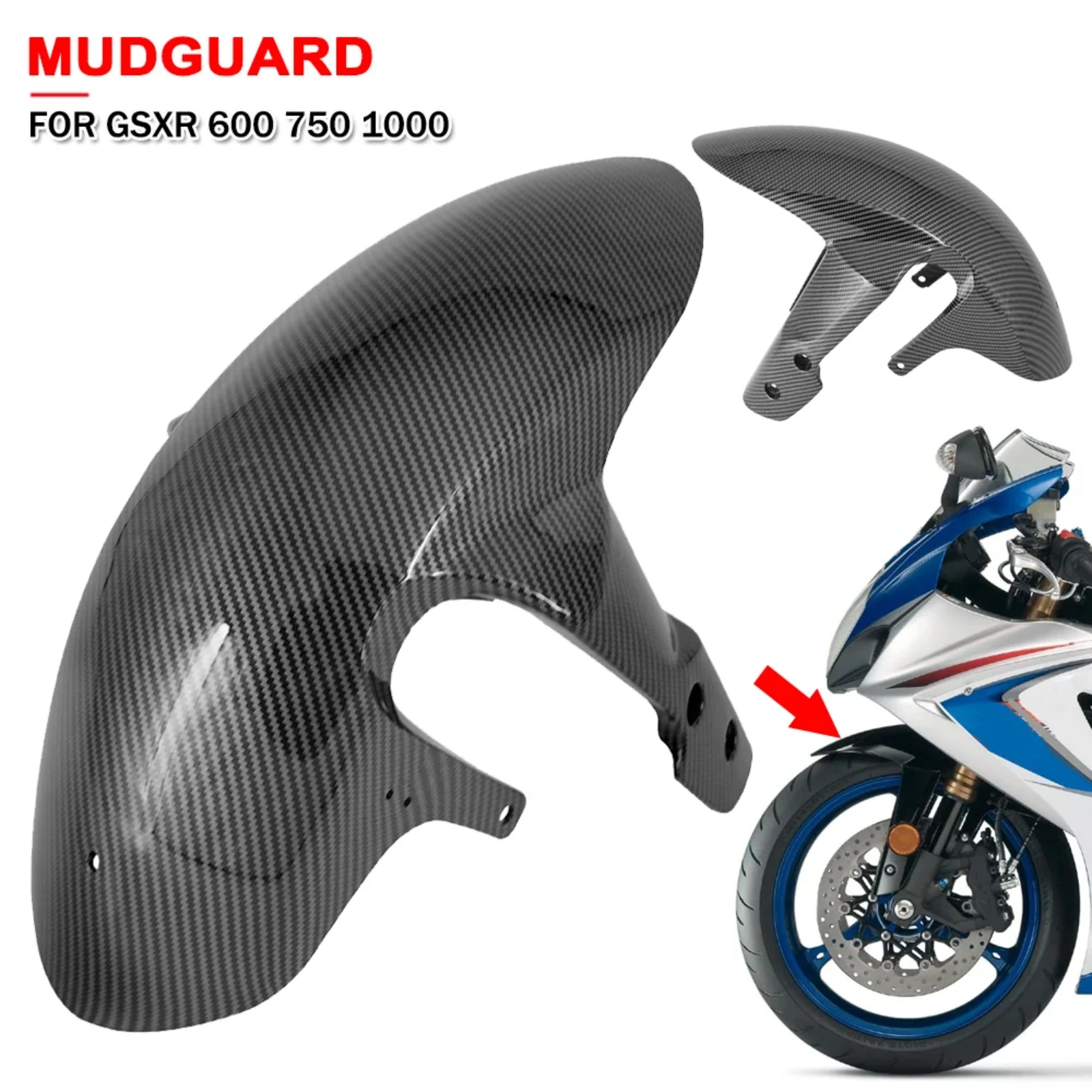 

Motorcycle Front Wheel For Suzuki GSX-R 600 750 2006-2010 K6 K8 For Suzuki GSXR 1000 2005-2008 K5Cover Fender Mudguard Splash