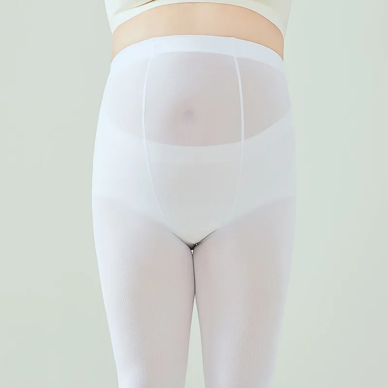 สีขาว Dance Tights สําหรับผู้หญิงยืดบัลเล่ต์ฝึกถุงเท้าบางชุดชั้นใน Pantyhose เต้นรํา Exam ถุงน่องประสิทธิภาพ