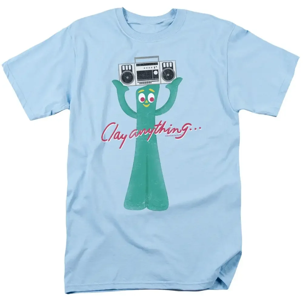 Gumby Clay Anything Light Blue T Shirt