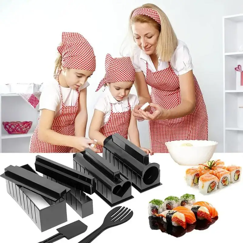 Multifunctional Sushi Maker Kit Complete Sushi Moulds Sushi Making Kit Rice Roll DIY Kitchen Set Suitable For Beginners