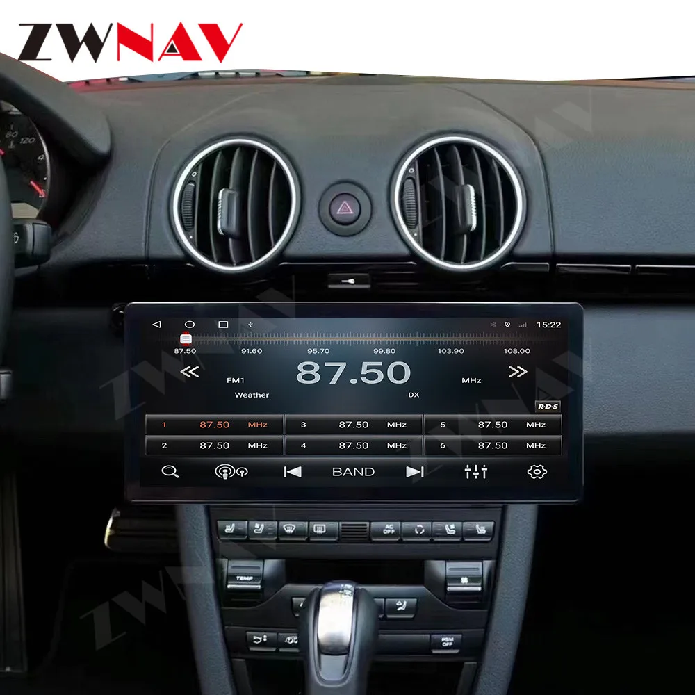 Android 13 Car Radio for Porsche 911/Cayma 718 2003-2012 12.3' Screen Wireless GPS Navigation Device with Multimedia Player