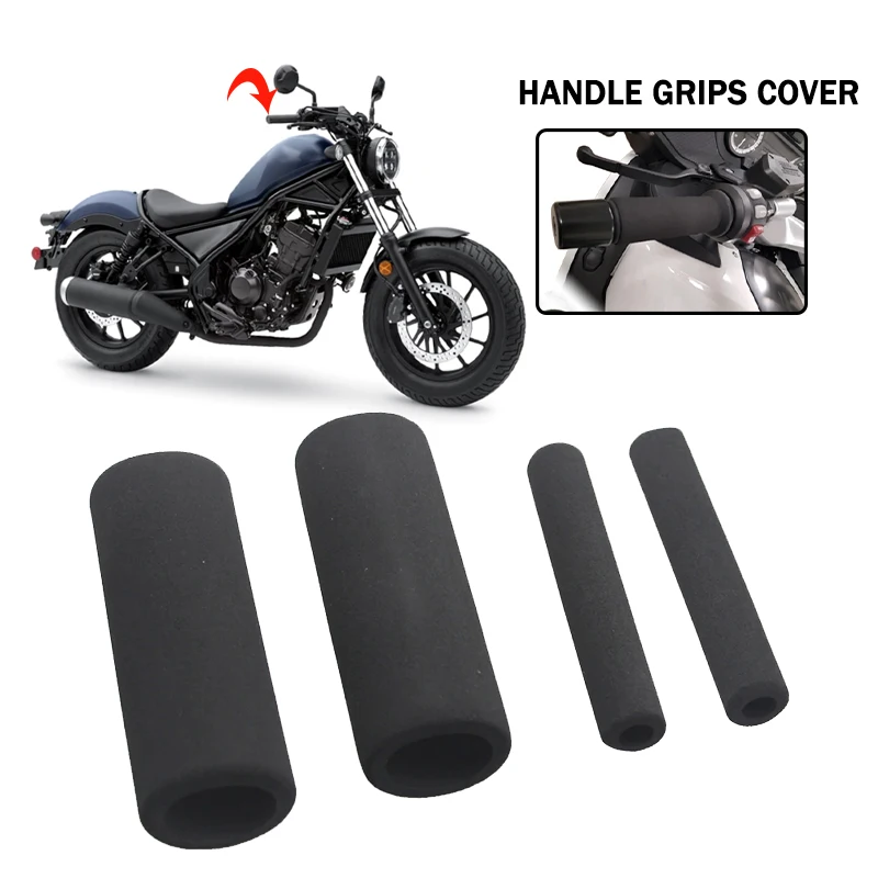 Motorcycle Anti Vibration Handle Bar Foam Comfort Slip Over Grips For Honda REBEL CMX500 CMX300 Rebel 500 300 CMX 500 cmx 300