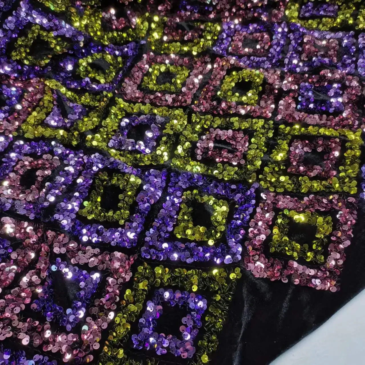 Bling Sequin Party Dress Club Shiny Cosplay Stage Embroidered Sequin Fabric Bags Exhibition Background Decoration Fabric