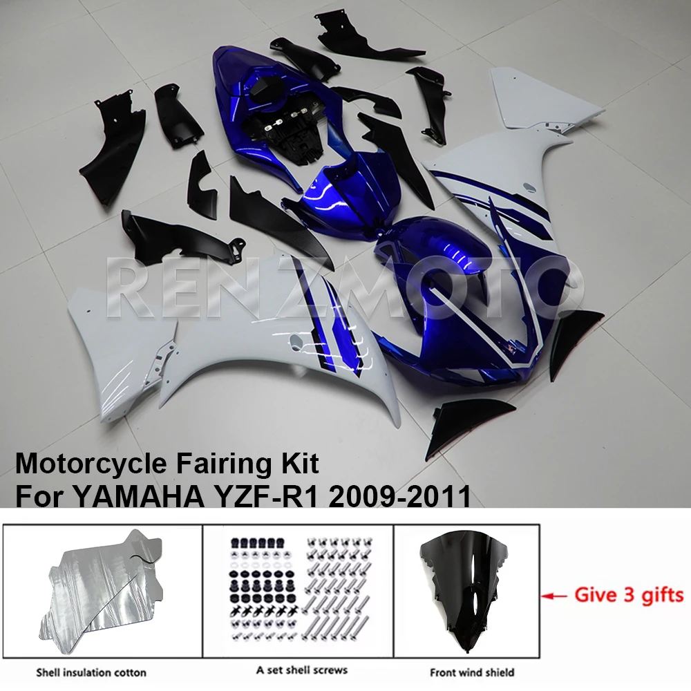 

YZFR1 Motorcycle Fairing Set Body Kit Plastic For YAMAHA YZF-R1 YZF R1 2009-2011 Accessories Injection Bodywork Y1009-112a