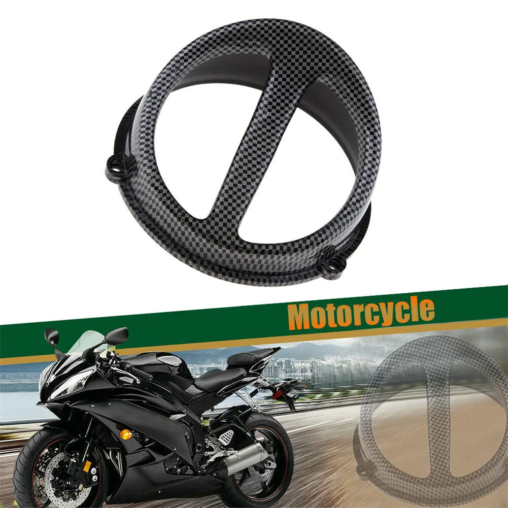 Stay Cool and Ride in Style with Carbon Fiber Fan Cover Air Scoop Cap for Motorcycle Scooter for gy6 50 125cc 150cc