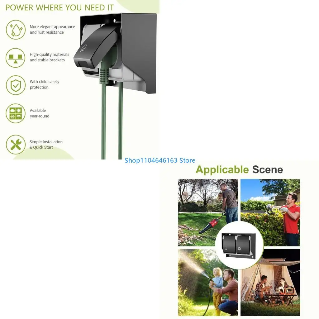 

Электрическая розетка Домохозяйство с двумя отверстиями с крышкой 2 Банди водонепроницаемой розетки с крышкой на открытом