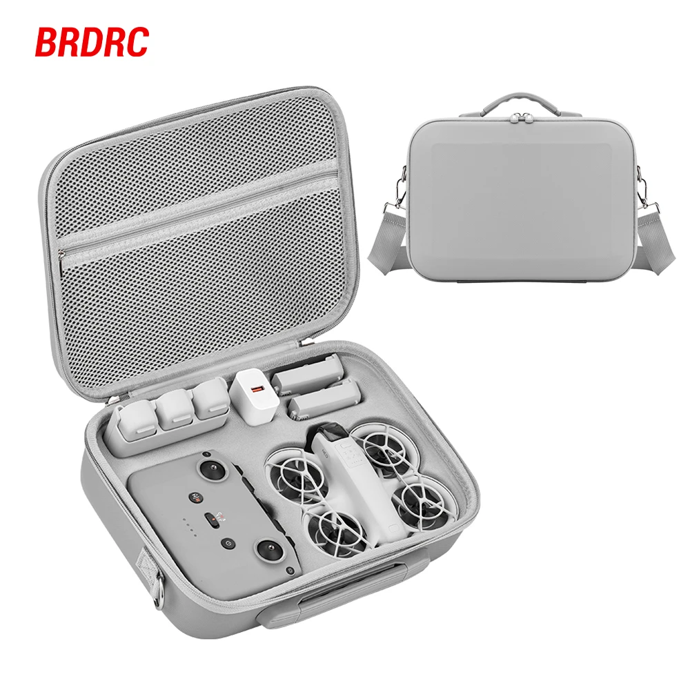 

BRDRC Carrying Case for DJI NEO Drone RC N3 Remote Controller Battery Protective Storage Bag Handbag Shoulder Bag Large Box