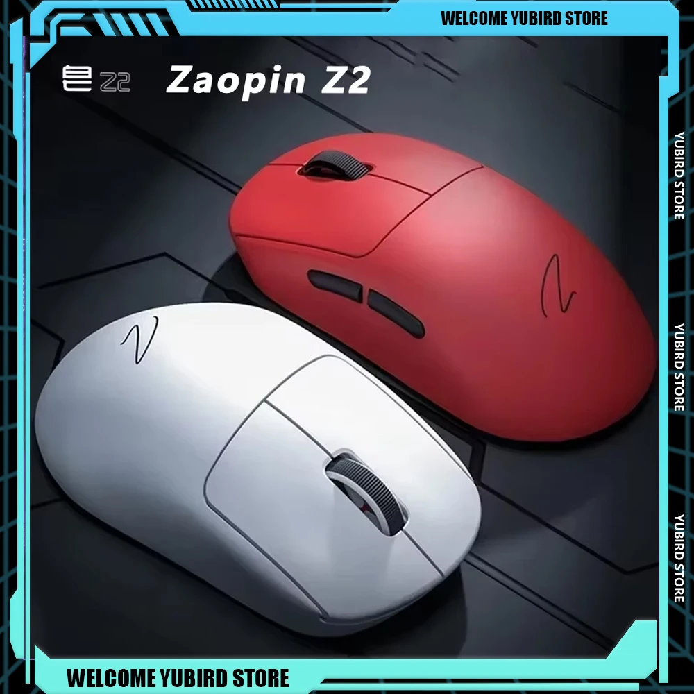 Zaopin Z2 Wireless Custom Mouse 4k Return Tri Mode Lightweight Mouse Gamer Accessories Computer Gaming E-Sports Mice Man Gifts