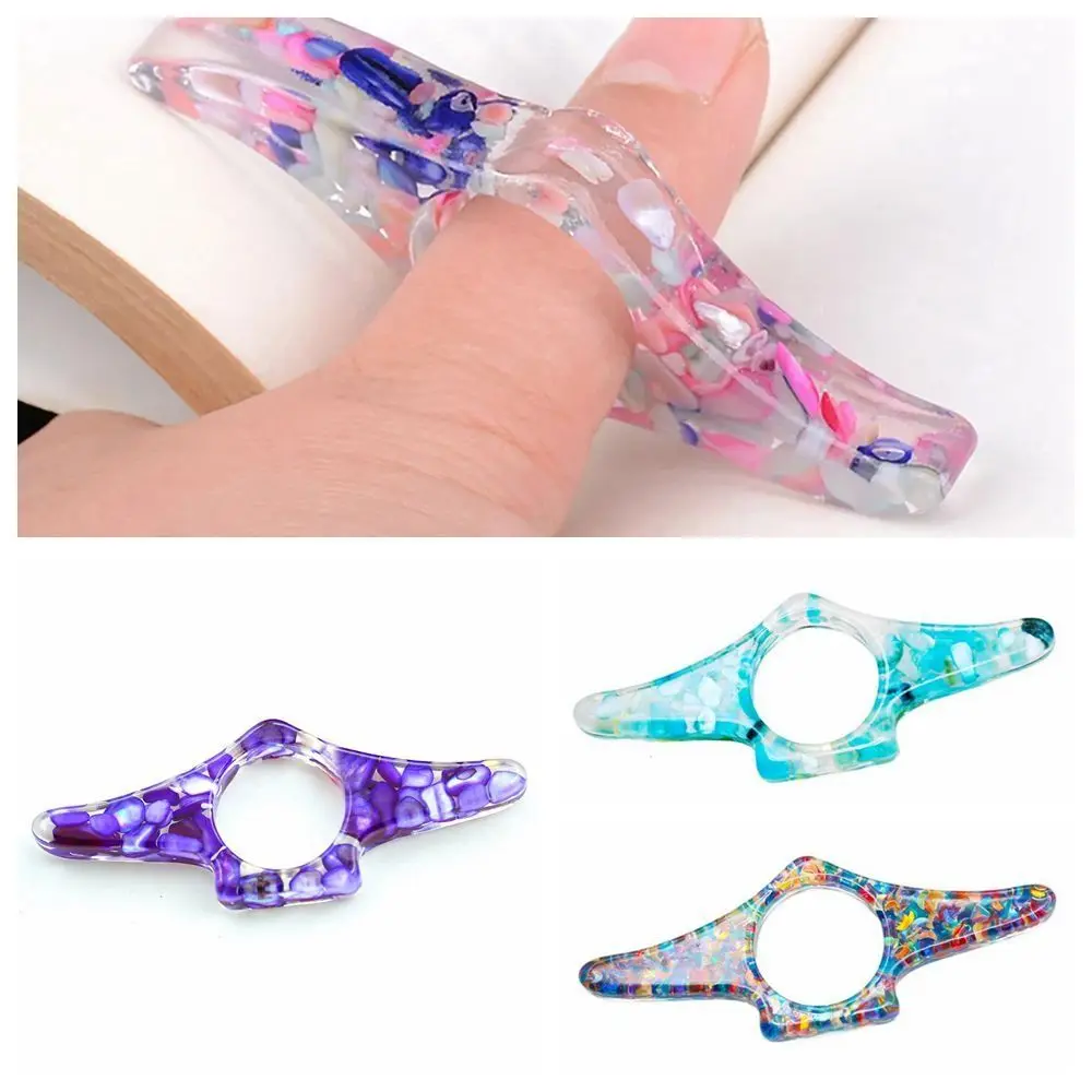 New Creative Thumb Bookmark Convenient Plastic Book Support One Hand Reading Book Clip Office