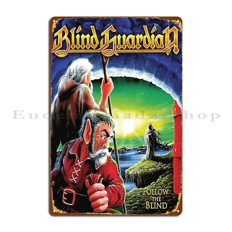 Follow The Blind Metal Plaque Designing Pub Club Bar Living Room Designer Tin Sign Poster