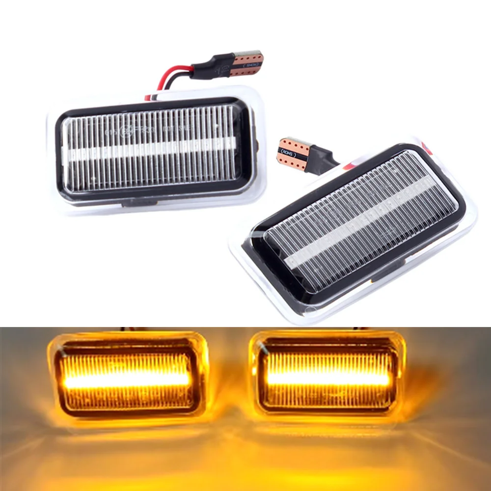 2PCS Dynamic Side Marker Lights LED Turn Signal Lamps For Porsche 959 968 For Audi Cabriolet Coupe B2 B3 For VW Caddy Corrado