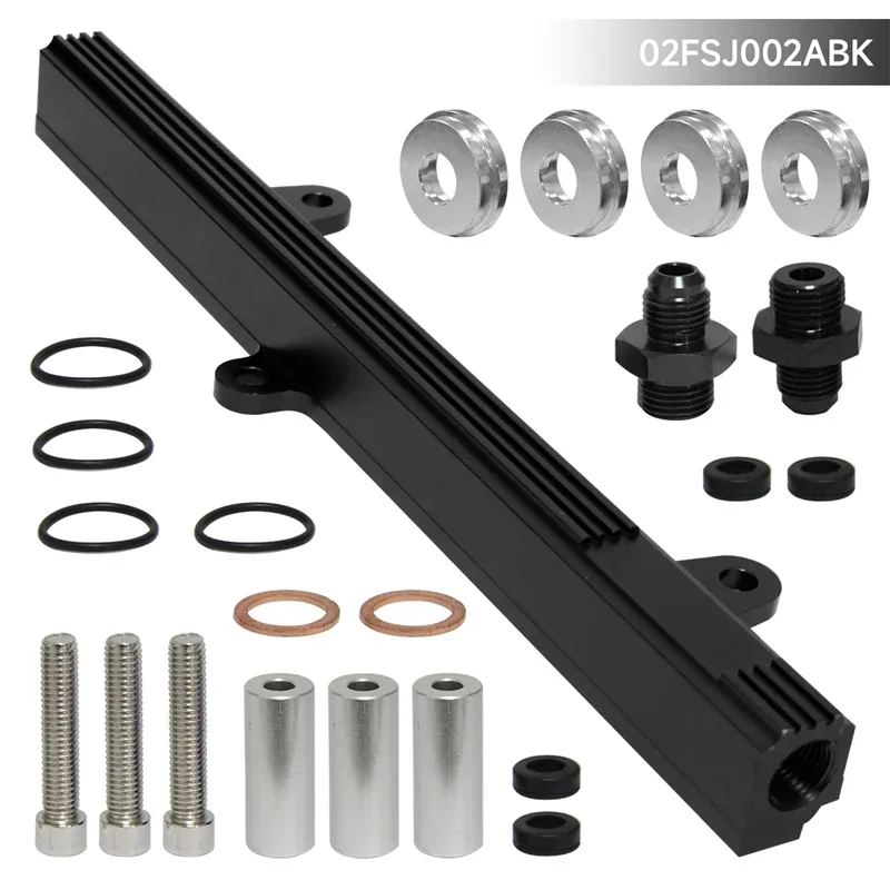 New top feed injector billet fuel rail fit for Nissan 240SX S13 SR20 SR20DET Silvia 1989-1994 Black